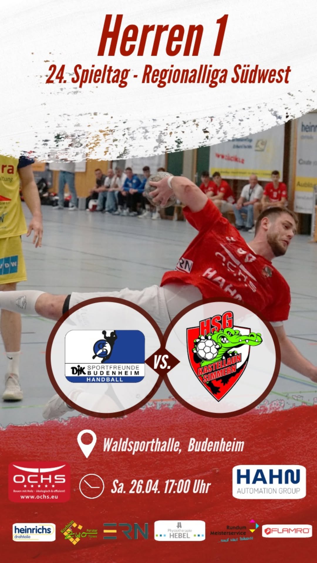 Herren 1 verliert in Budenheim 32:27 (14:11)