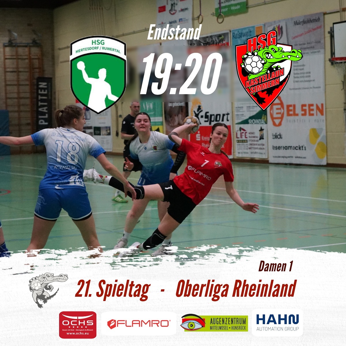 Knapper Sieg im letzten Auswärtsspiel der Damen 1 gegen Mertesdorf! 19:20  (10:12)