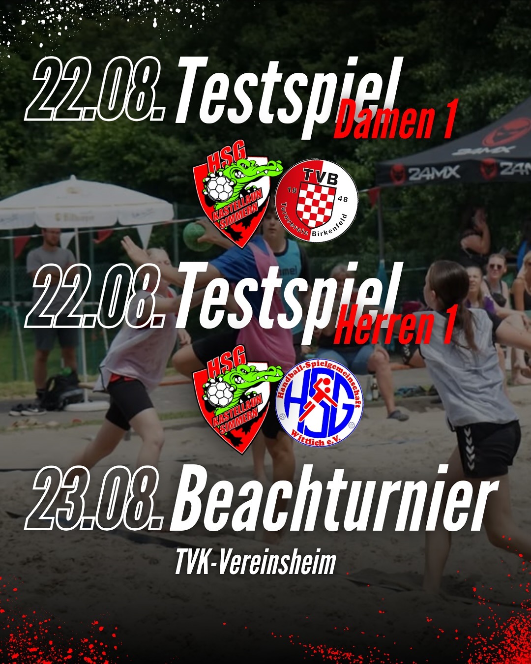 Testspiele der Damen 1 und Herren 1 am Freitag