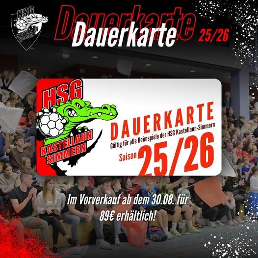 Dauerkarten-Vorverkauf!