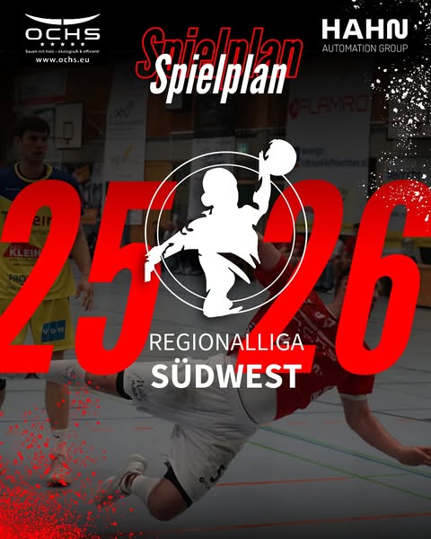 Spielplan der Herren 1 für 2025/26