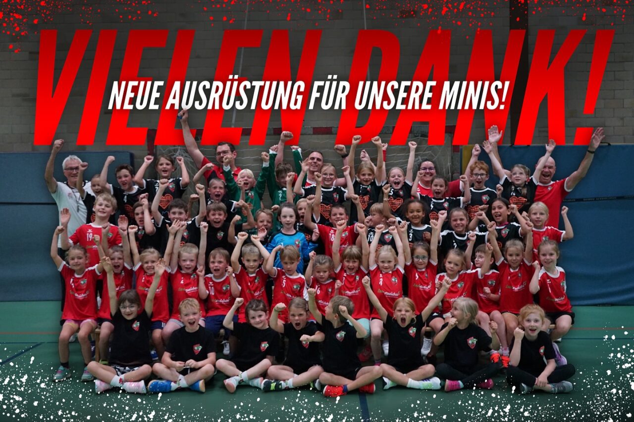 Und auch unsere Minis bedanken sich bei ihren Sponsoren!