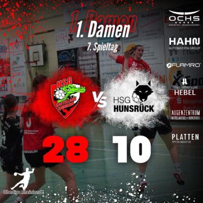 Bericht und Bilder: Damen 1 besiegt HSG Hunsrück 2