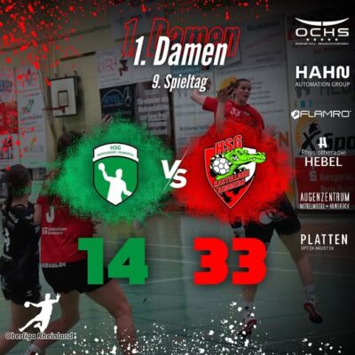 Bericht: Damen 1 – HSG Mertesdorf-Ruwer 33:14