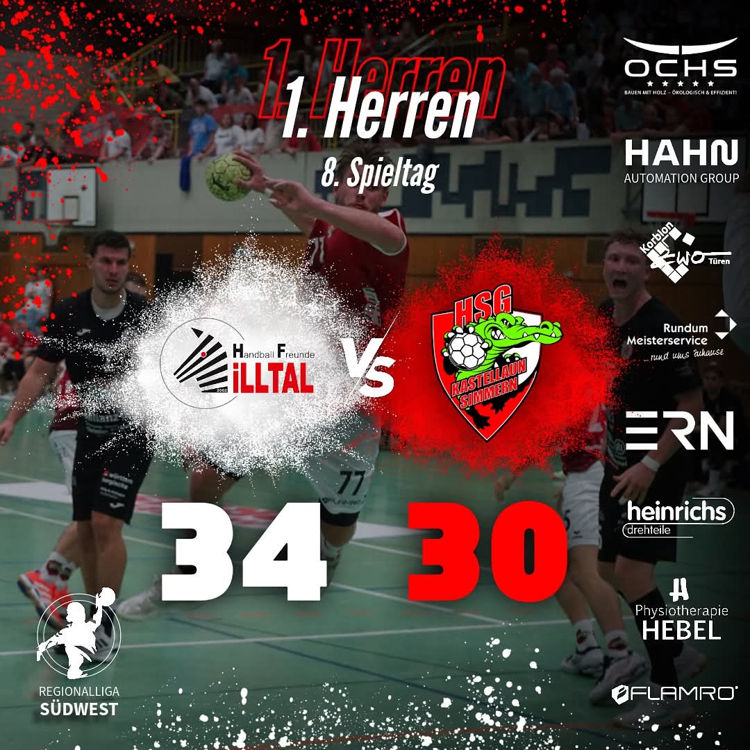 Bericht: Herren 1 mit Auswärtsniederlage in Illtal