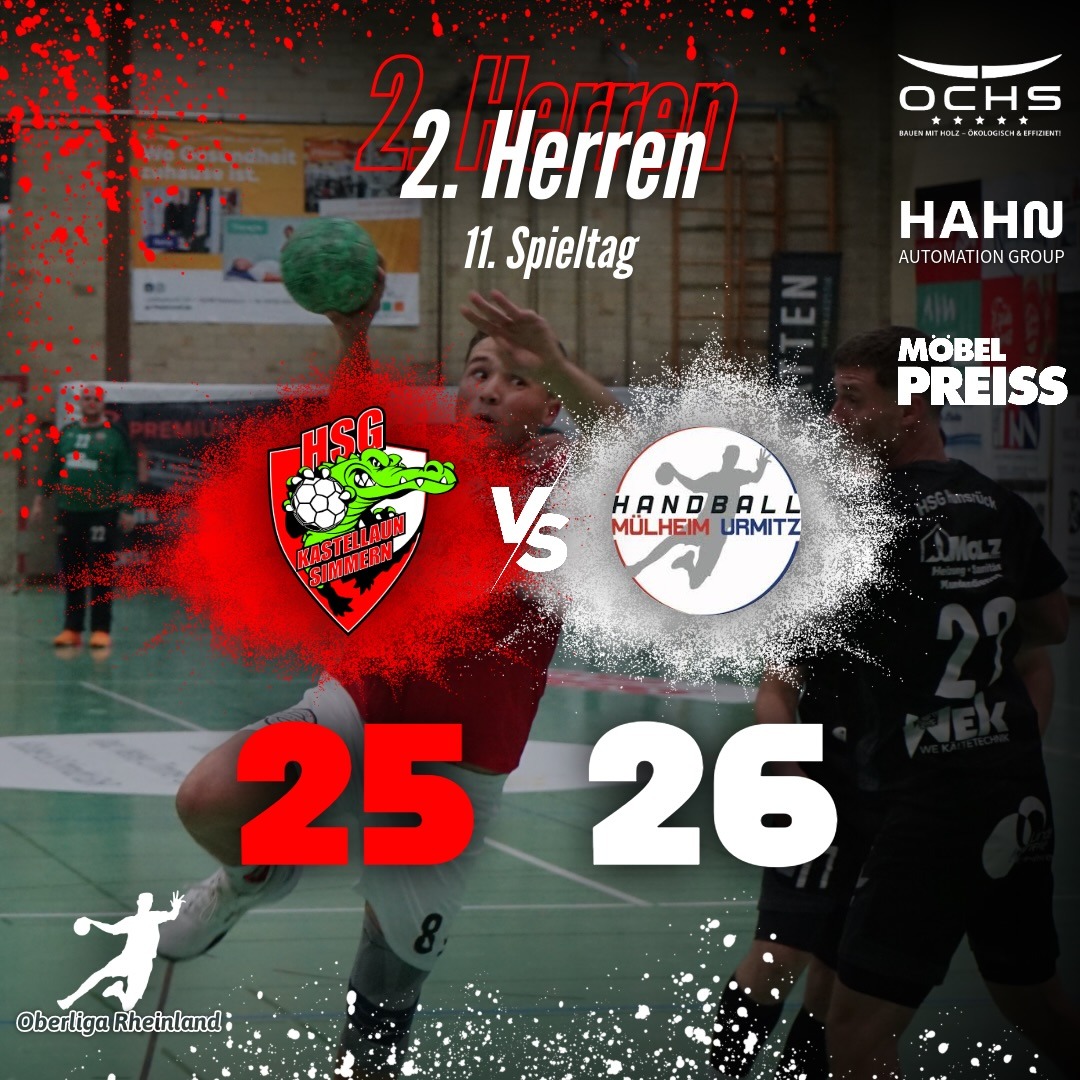 Galerie & Bericht: Knappe Niederlage der Herren II gegen Mülheim-Urmitz II