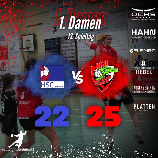 Bericht: Damen 1 feiern Auswärtssieg in Schweich