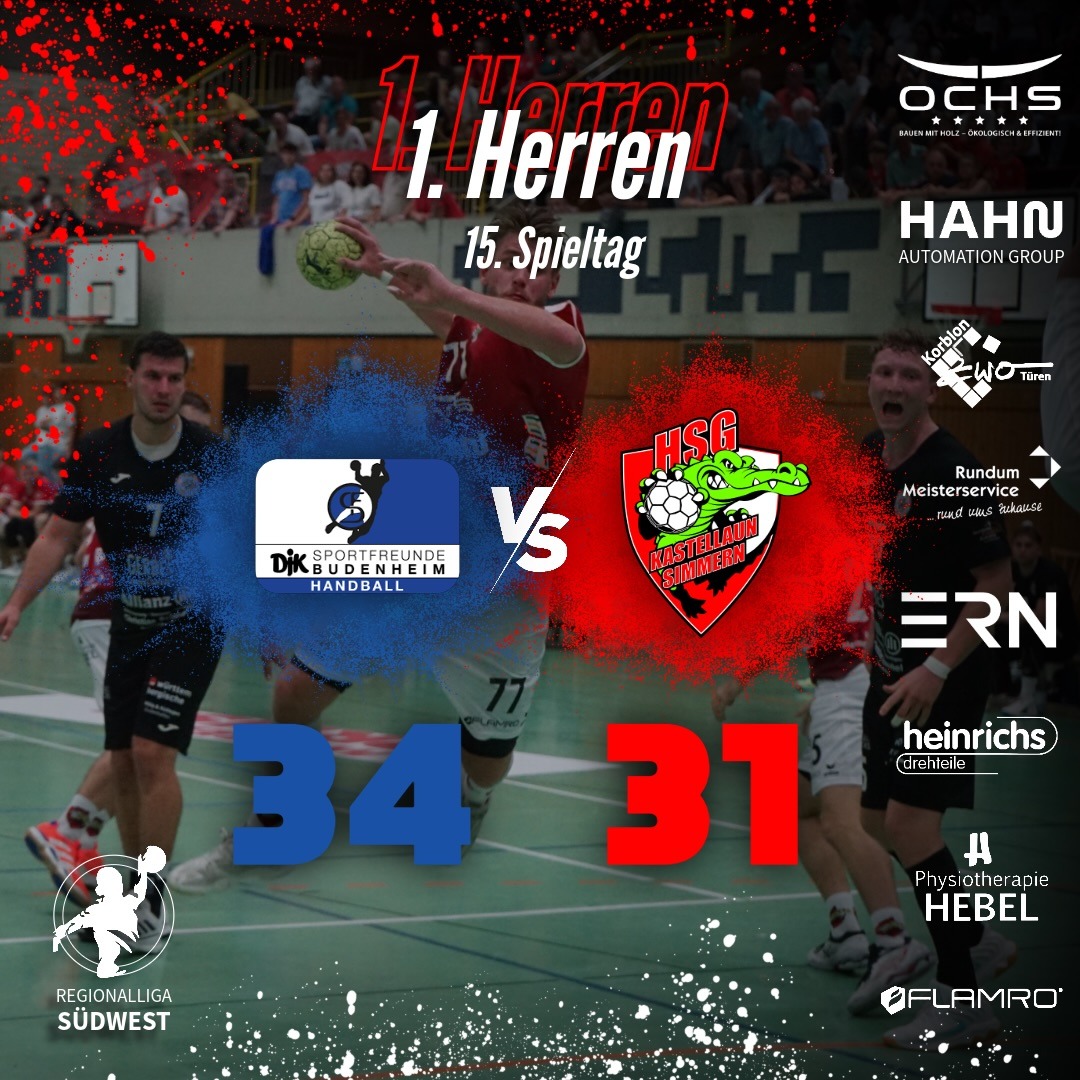 Bericht: Knappe Niederlage der Herren I in Budenheim