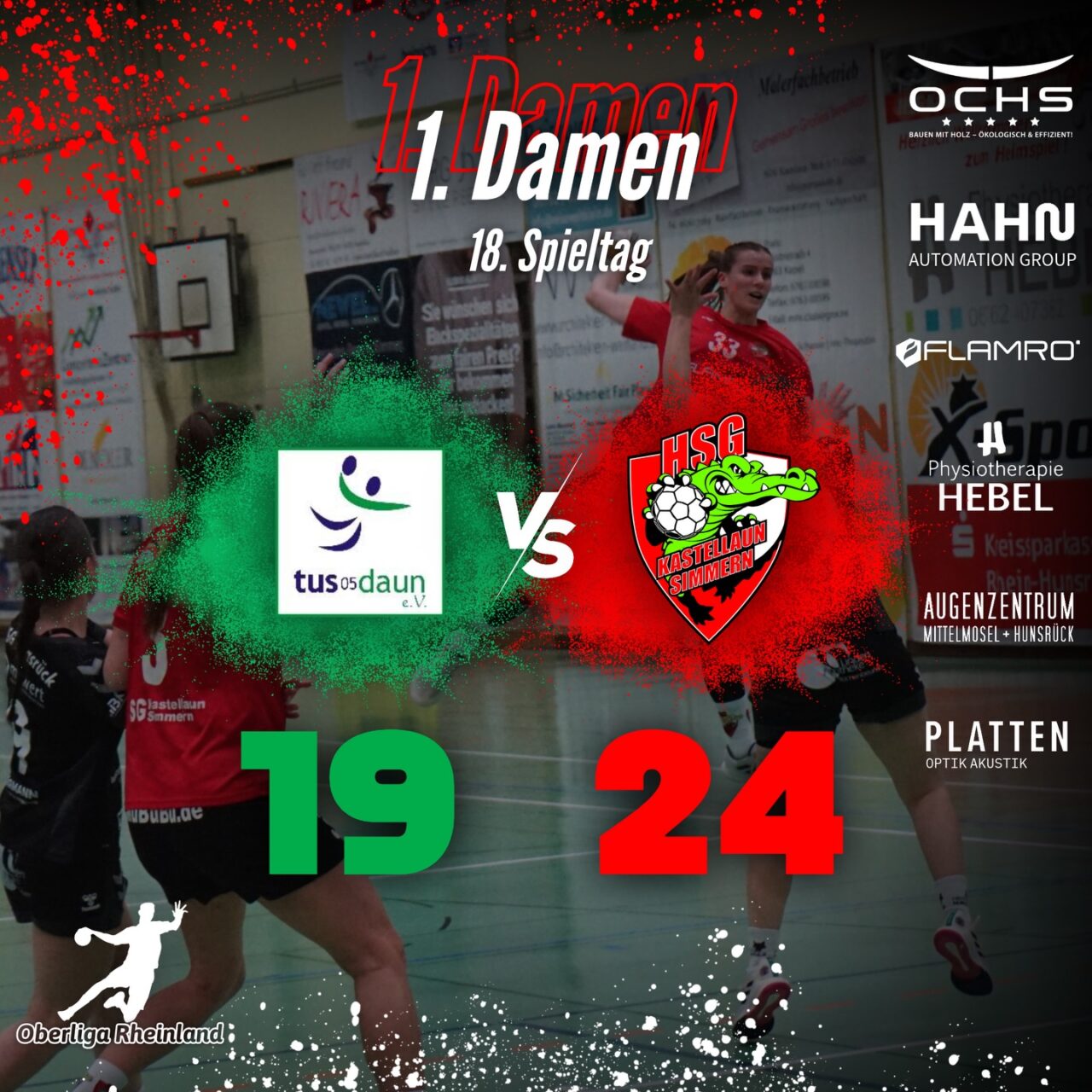 Damen 1 holen Auswärtssieg in Daun