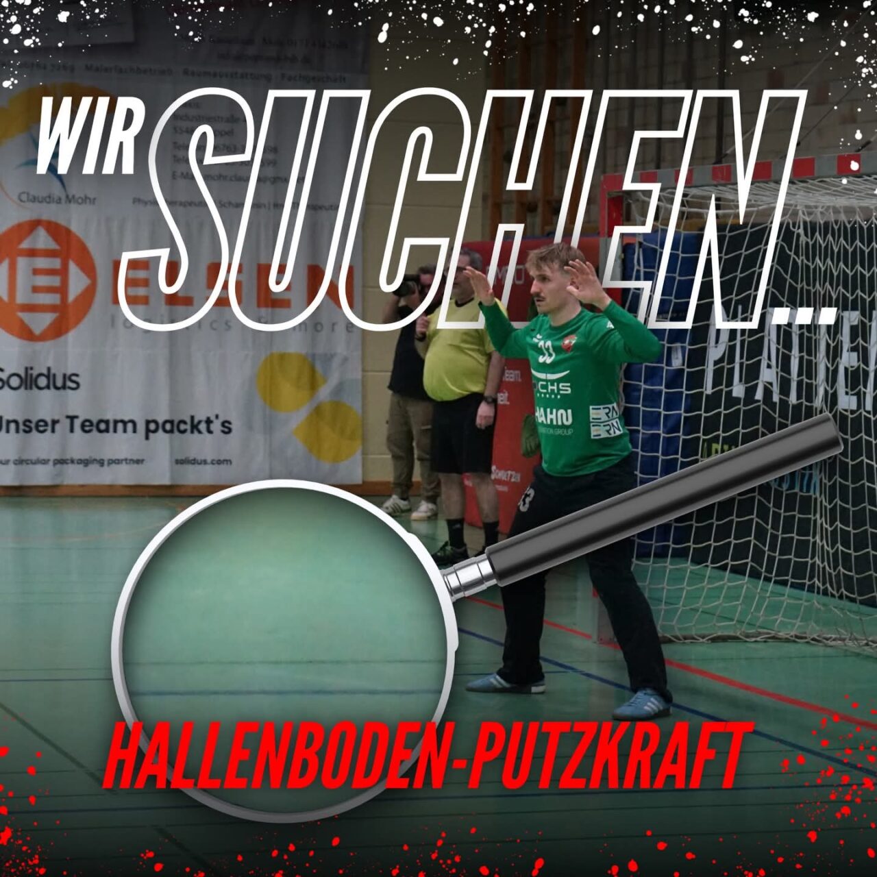 Wir suchen Hallenboden-Putzkraft (Minijob)