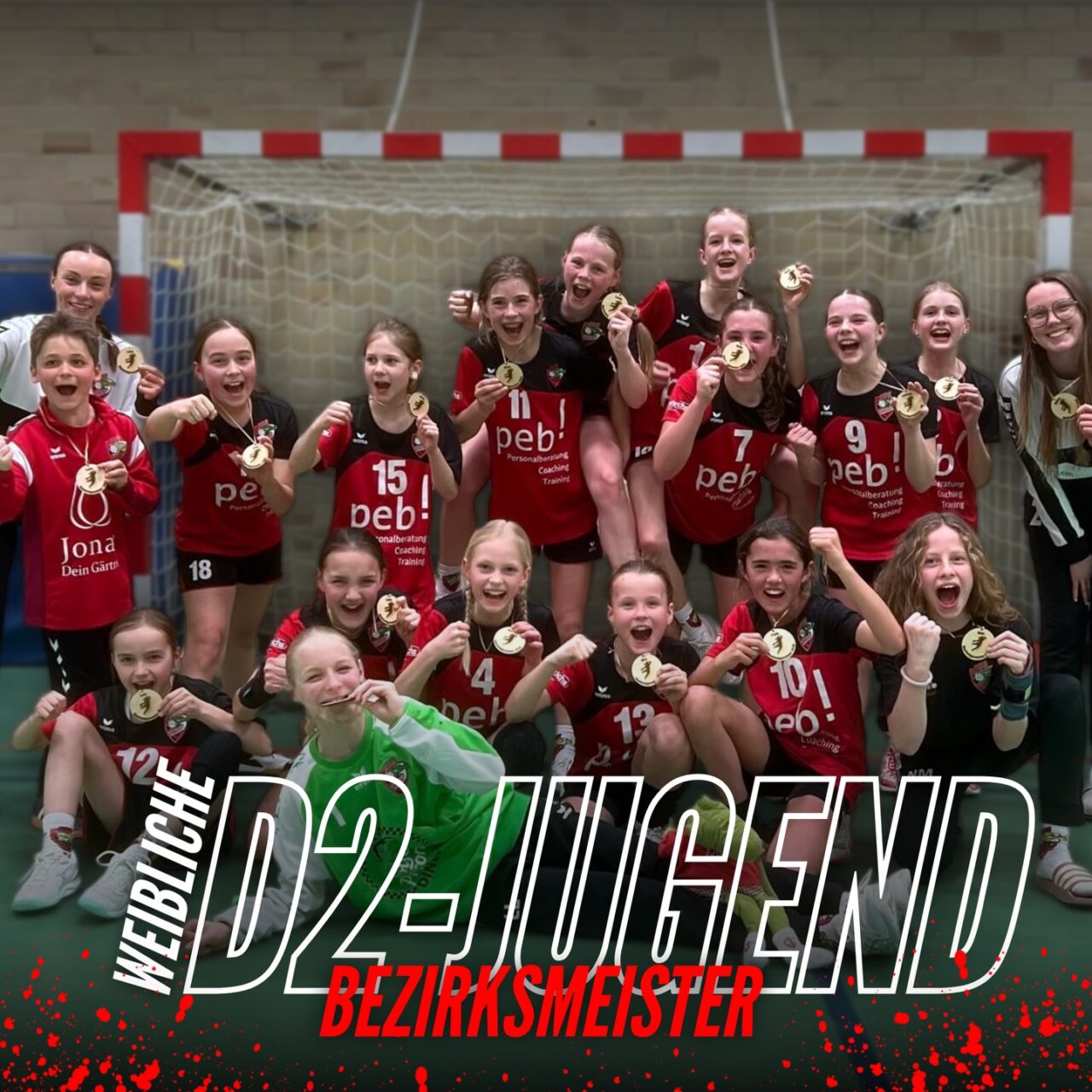 Auch weibliche D2 wird Meister!