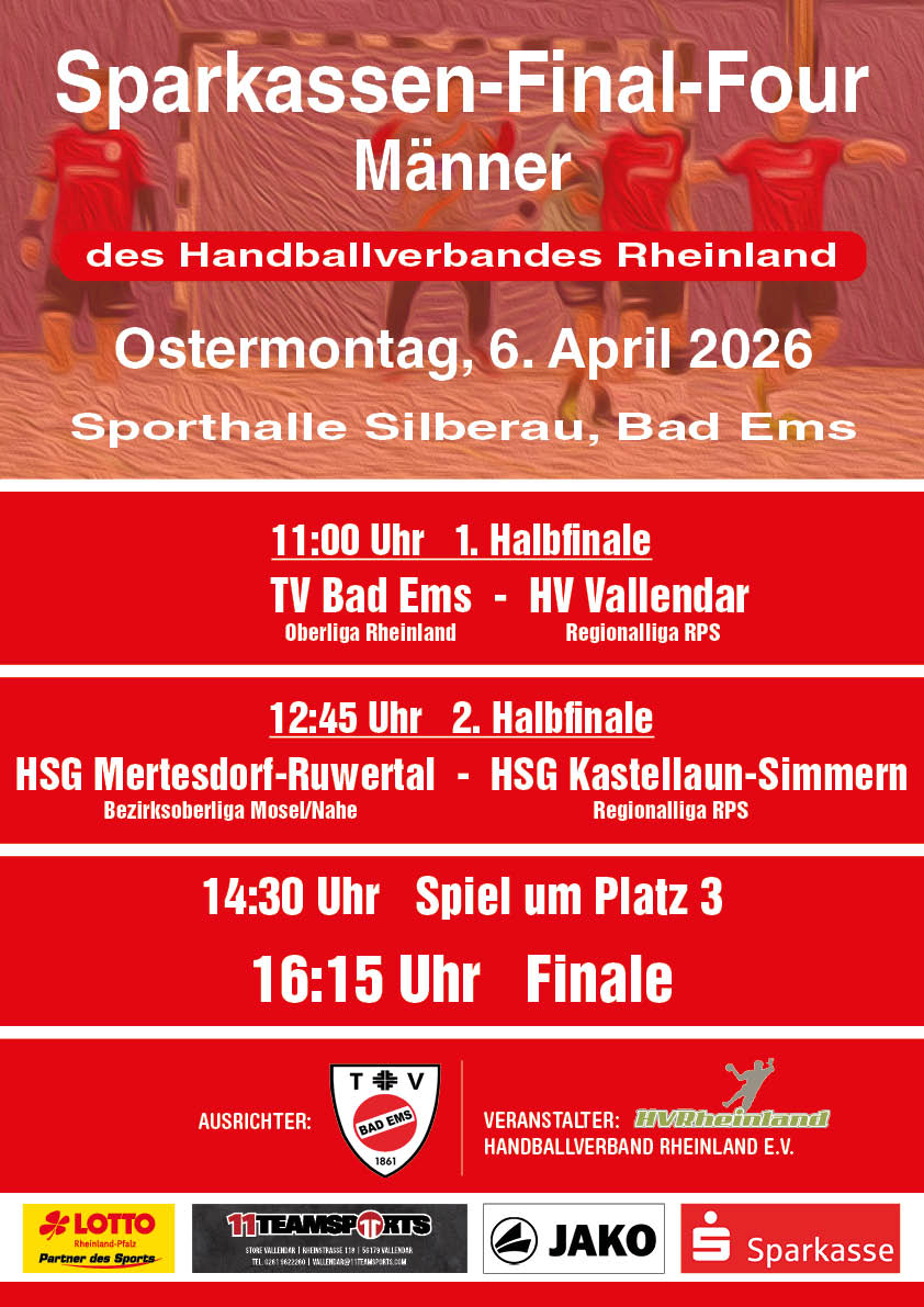 Final Four der Herren am Ostermontag
